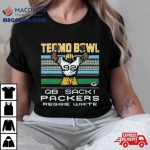 Tecmo Bowl Green Bay Packers Reggie White Qb Sack Tshirt