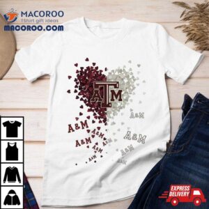 Texas A Amp M Aggies Tiny Heart Shape Tshirt