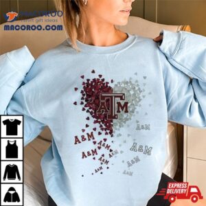 Texas A Amp M Aggies Tiny Heart Shape Tshirt