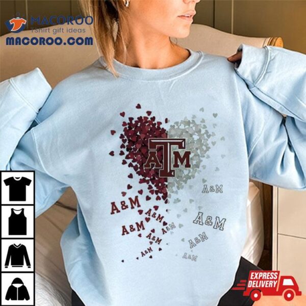 Texas A&m Aggies Tiny Heart Shape 2023 Shirt