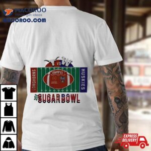 Texas Longhorn Sugar Bowl Bound Dualing Logo Longhorn Vs Huskies 2023 T Shirt