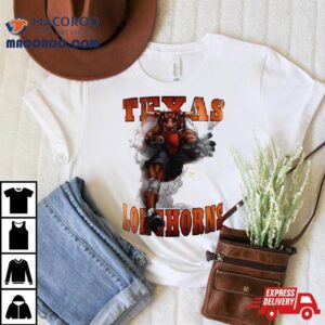 Texas Longhorns Big Conference Championship Game Arlington Texas Custom Baseball Mascot Tshirt