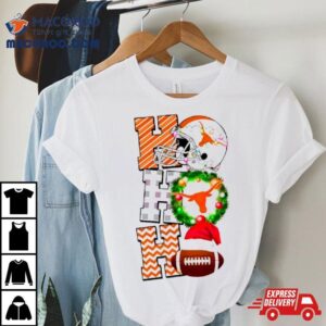 Texas Longhorns Football Christmas Ho Ho Ho Tshirt