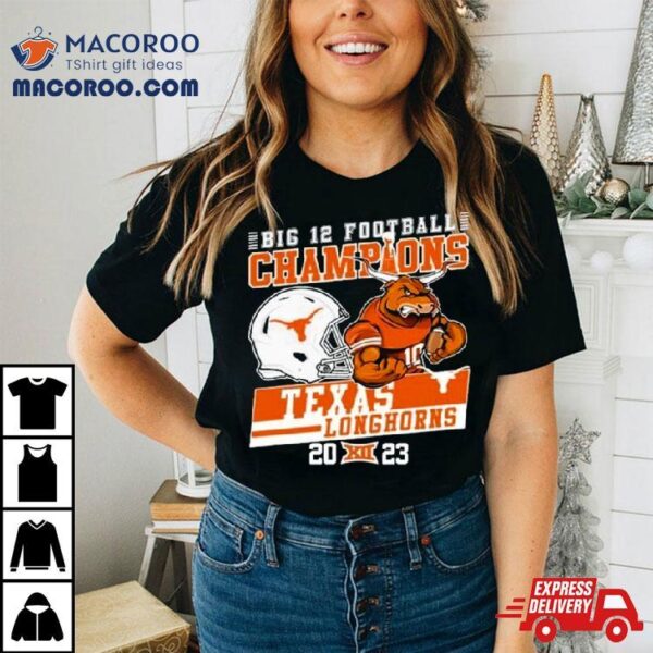 Texas Longhorns Mascot Big 12 Football Conference Champions 2023 Shirt