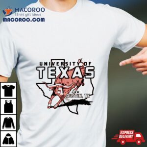 Texas Longhorns Outline Burnt Vintage Tshirt