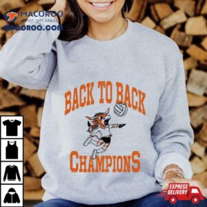 Texas Longhorns Volleyball Back To Back Champions Tshirt