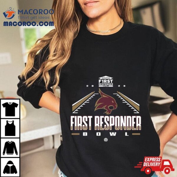 Texas State Bobcats 2023 Servpro First Responder Bowl Shirt