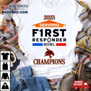 Texas State Bobcats Football Servpro First Responder Bowl Champions Tshirt