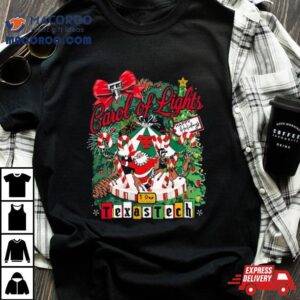 Texas Tech Christmas Carol Of Lights Tshirt