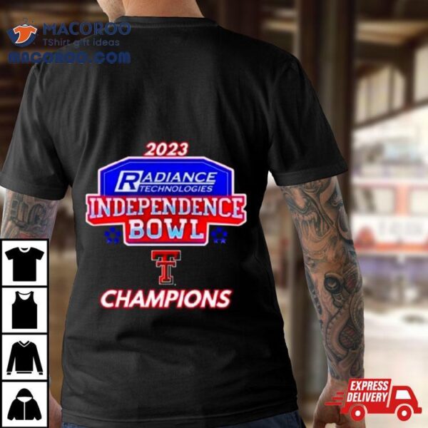 Texas Tech Raiders 2023 Independence Bowl Champions Gear T Shirt