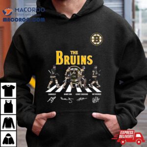 The Boston Bruins Cam Neely Bobby Orr Gerry Cheevers Ray Bourque Abbey Road Signatures Tshirt