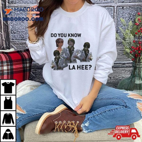 The Game Awards Jesse Cox Do You Know La Hee Photos Shirt