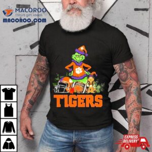 The Grinch And Clemson Tigers Christmas Tshirt