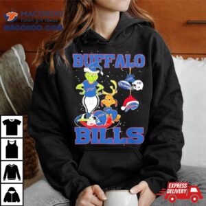 The Grinch And Dog Buffalo Bills Ornament Christmas Tshirt