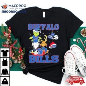 The Grinch And Dog Buffalo Bills Ornament Christmas Tshirt