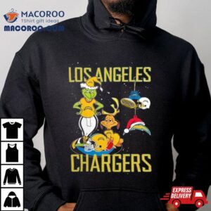 The Grinch Hand Christmas Ornament Los Angeles Chargers 2023 T Shirt