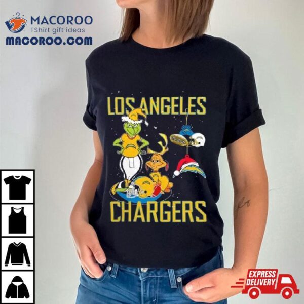 The Grinch And Dog Los Angeles Chargers Christmas 2023 Shirt