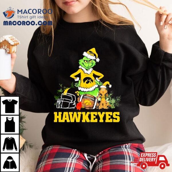 The Grinch And Iowa Hawkeyes Christmas Shirt