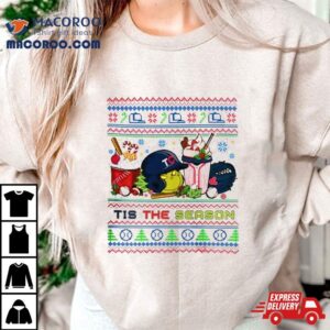 The Grinch Minnesota Twins Tis The Damn Season Ugly Christmas T Shirt