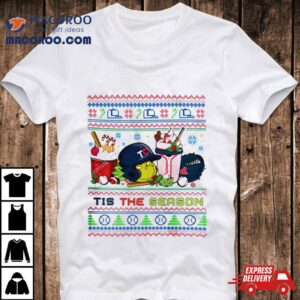 The Grinch Minnesota Twins Tis The Damn Season Ugly Christmas Tshirt