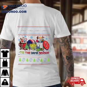 The Grinch New England Patriots Nfl Tis The Damn Season Ugly Christmas Tshirt