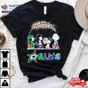 The Peanuts Dallas Sport Teams Fall Tree Tshirt