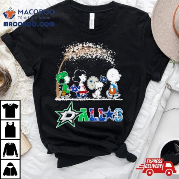 The Peanuts Dallas Sport Teams Fall Tree T Shirt