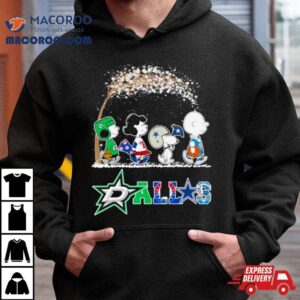 The Peanuts Dallas Sport Teams Fall Tree Tshirt