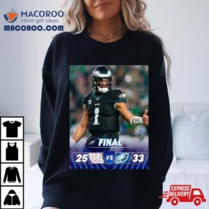 The Philadelphia Eagles Hang On And Take Sole Possession Of The Nfc East After Win Game Against New York Giants Nfl Official Poster Tshirt