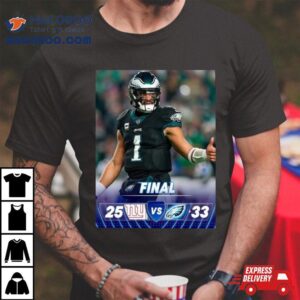 The Philadelphia Eagles Hang On And Take Sole Possession Of The Nfc East After Win Game Against New York Giants Nfl Official Poster Tshirt