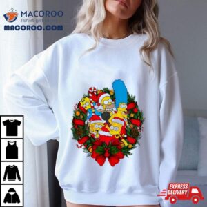 The Simpsons Christmas Wreath Tshirt