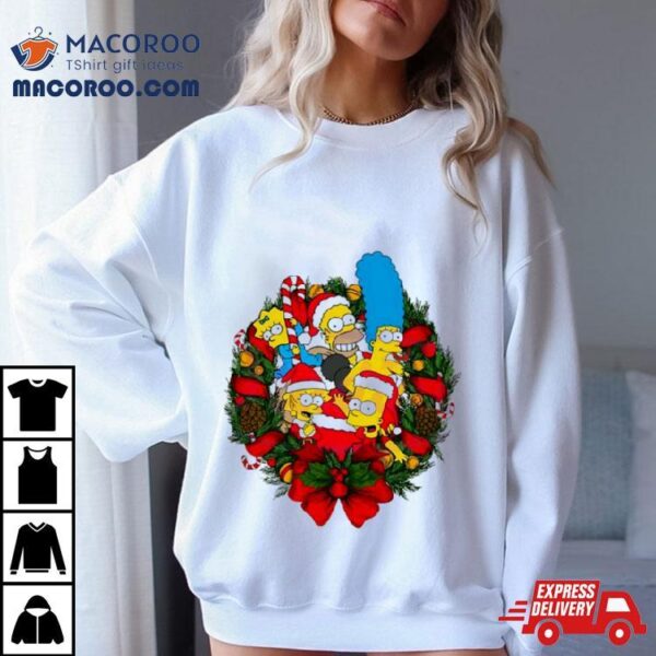 The Simpsons Christmas Wreath Shirt