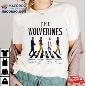 The Wolverines Walking Abbey Road Signatures Shirt