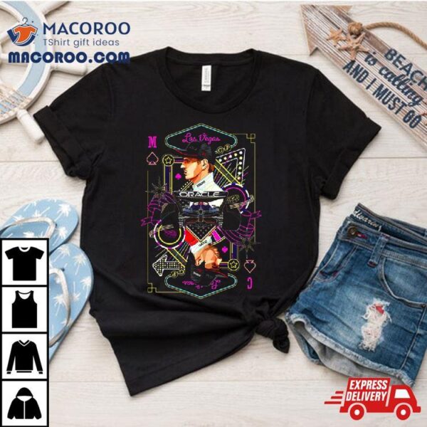 Time For Las Vegas Gp Work For Red Bull Racing F1 Max Verstappen And Carlos Sainz Poker Cards Style T Shirt