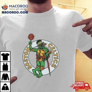 Tmnt Michelangelo X Boston Celtics Fan Ar Tshirt