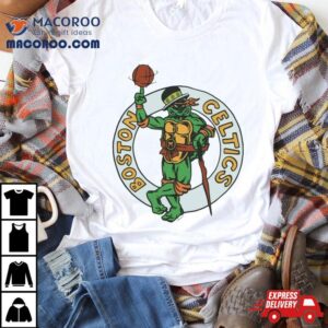 Tmnt Michelangelo X Boston Celtics Fan Ar Tshirt