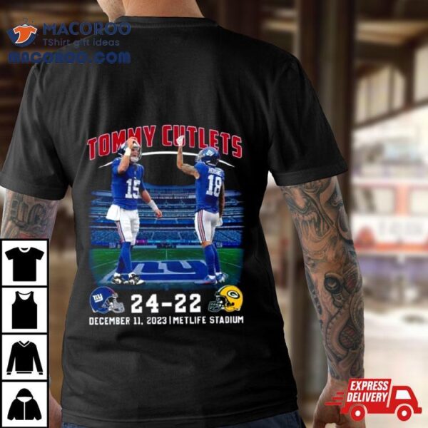 Tommy Cutlets Ny Giants 24 22 Green Bay Packers December 11 2023 Metlife Stadium T Shirt