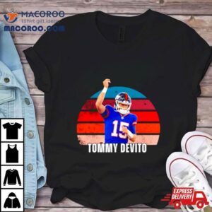 Tommy Devito Raise One Hand High New York Giants Vintage Tshirt