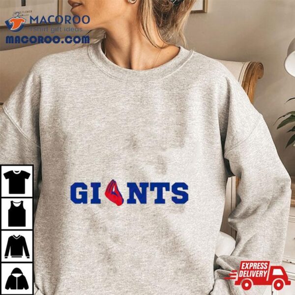 Tommy Devito Hand Giants Nfl Shirt