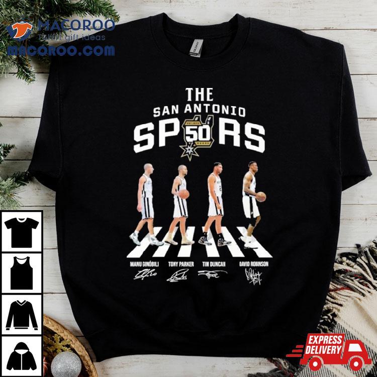 Tony Parker The San Antonio Spurs Players Signatures T Shirt