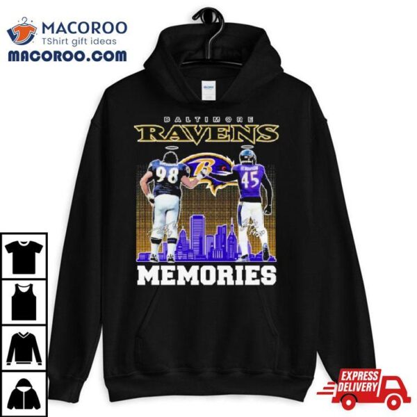 Tony Siragusa And Jaylon Ferguson Baltimore Ravens Memories Signatures Shirt