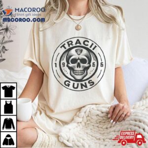 Tracii Guns Cirlce Skull Tshirt