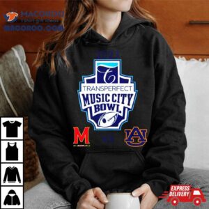 Transperfect Music City Bowl Auburn Vs Maryland Nissan Stadium Nashville Tn Cfb Bowl Game Tshirt