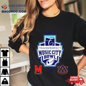 Transperfect Music City Bowl Auburn Vs Maryland Nissan Stadium Nashville Tn Cfb Bowl Game Tshirt