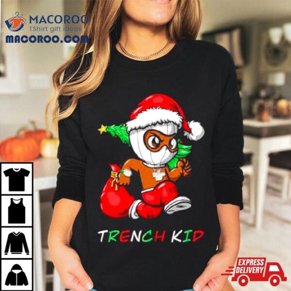 Trench Kid Running Christmas Tree Shirt