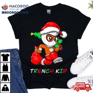 Trench Kid Running Christmas Tree Tshirt