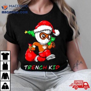 Trench Kid Running Christmas Tree Tshirt