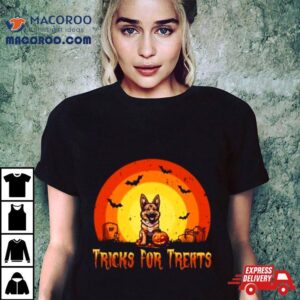 Tricks For Treats German Shepherd Halloween Tshirt