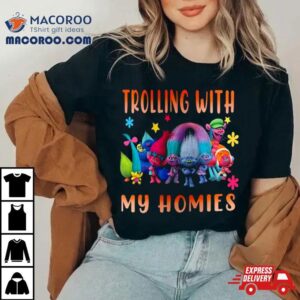 Trolls Trolling With My Homies Christmas Winter Holiday T Shirt