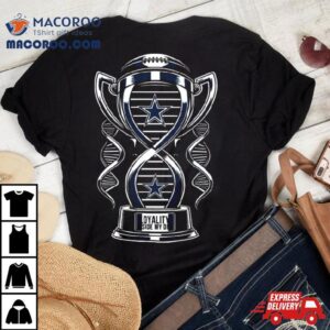 Trophy Dallas Cowboys Loyalty Inside My Dna Logo Tshirt